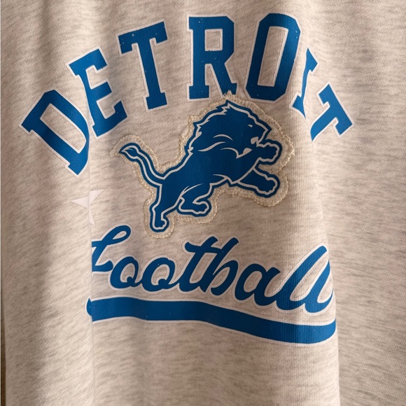 NFL Detroit Lions Women's Oatmeal Heather Crew Neck - XXL - Picture 5 of 9